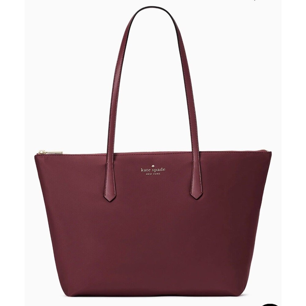 KATE SPADE Kitt A Little Better Deep Berry LARGE Tote Bag BRAND NEW $299 Retail